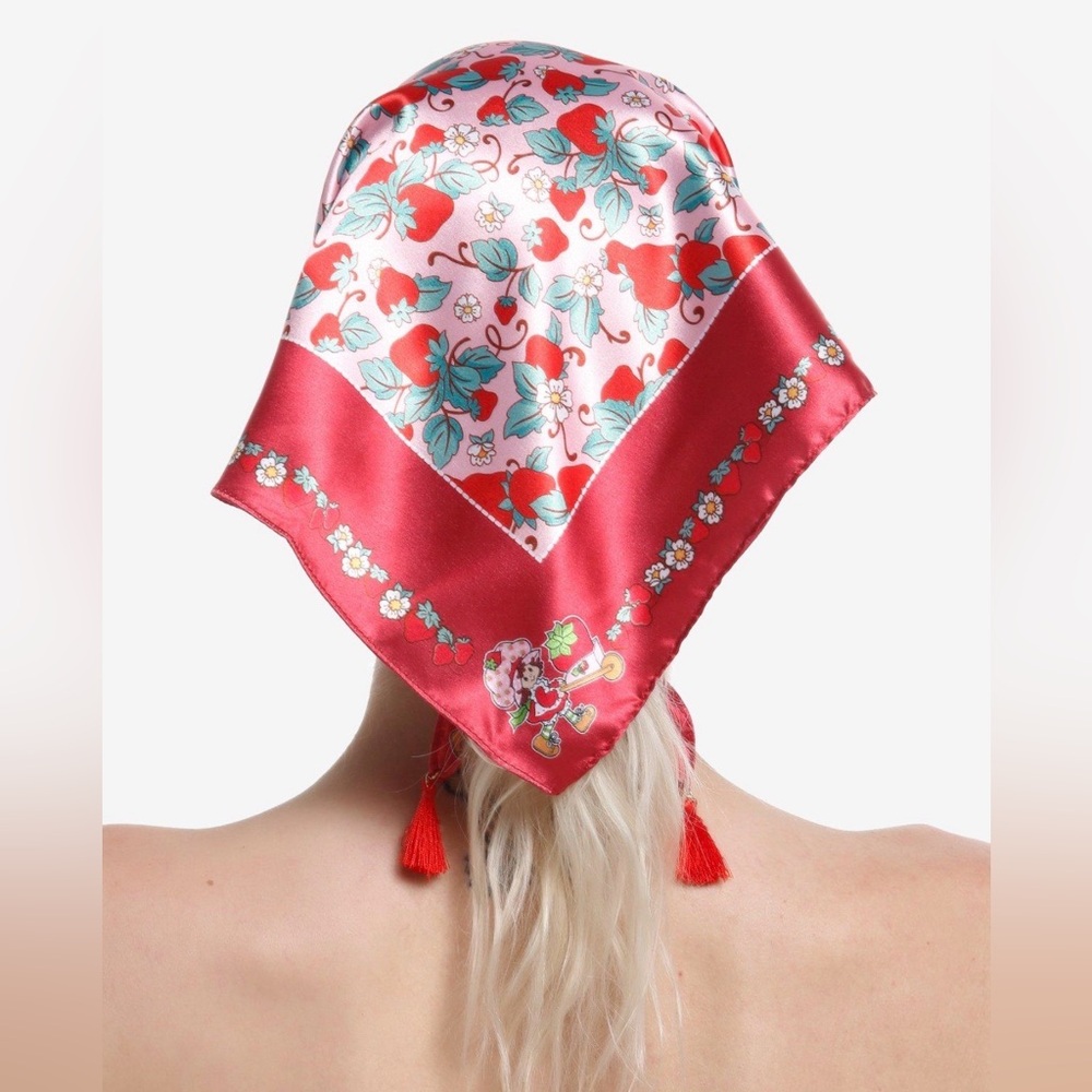 Strawberry Shortcake “Field of Strawberries” Scarf Bandana- NWT